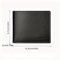 Fashion Men'S Soft Faux Leather Wallet Casual Short Youth Purse Christmas Gift - Buy online at  Vibe In Cart.