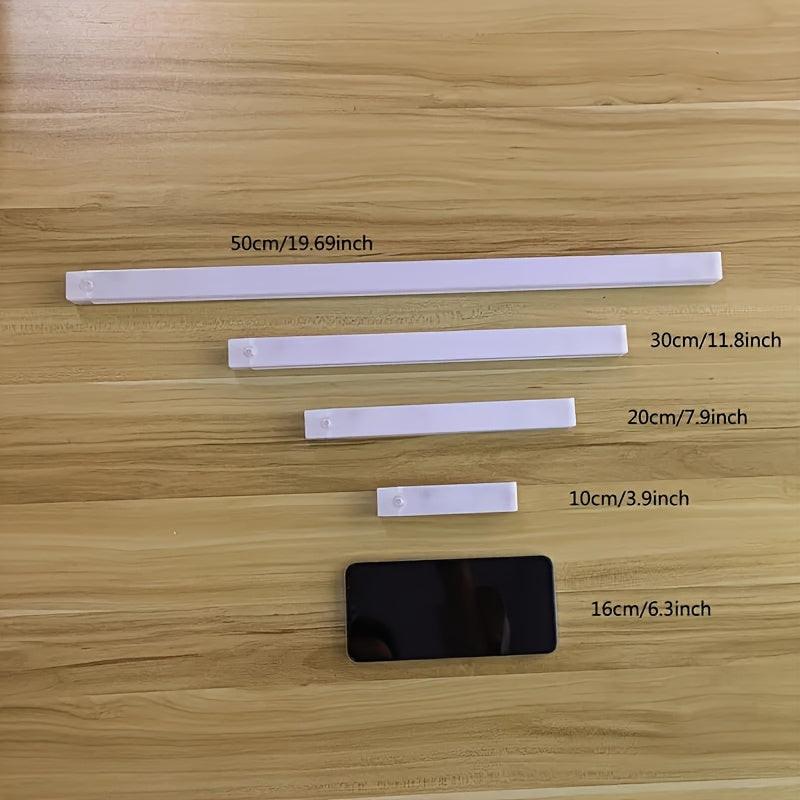 [Motion Sensor LED Light] 1pc White & Warm White Motion Sensor LED Light - Magnetic USB Rechargeable, 3.94"-19.69" Range, Battery/USB Powered, No Drill Required for RV, Kitchen, Wardrobe, Bedroom, Under Cabinet & Night Light - Buy online at  Vibe In Cart.