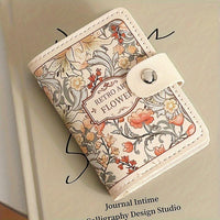 Women's Floral Credit Card Holder Wallet - Multi-Slot Organizer with Snap Closure, Compact ID & License Card Holder, Casual Chic Design for Everyday Use, Wallet Card Holder, Elegant Accessory, Durable Organizer - Buy online at  Vibe In Cart.