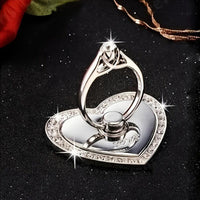 [360° Rotating | Durable] 360° Rotating Heart-Shaped Honeycomb Phone Stand | Foldable Adjustable Height, Durable Metal, Ergonomic Design | Hands-Free Viewing, Compatible with Most Phones, Car Mount, Decorative Accessory - Buy online at  Vibe In Cart.