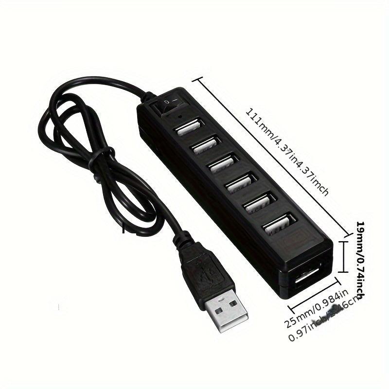 USB 2.0 Extension Adapter, Switch-Controlled 7-Port, 5V Operating Voltage, Compatible with Tablets and USB-Powered Devices - Buy online at  Vibe In Cart.