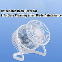 5-inch USB desktop fan, portable mini plug-in home gift small fan, very suitable for bedroom, office, kitchen, camping, etc - Buy online at  Vibe In Cart.