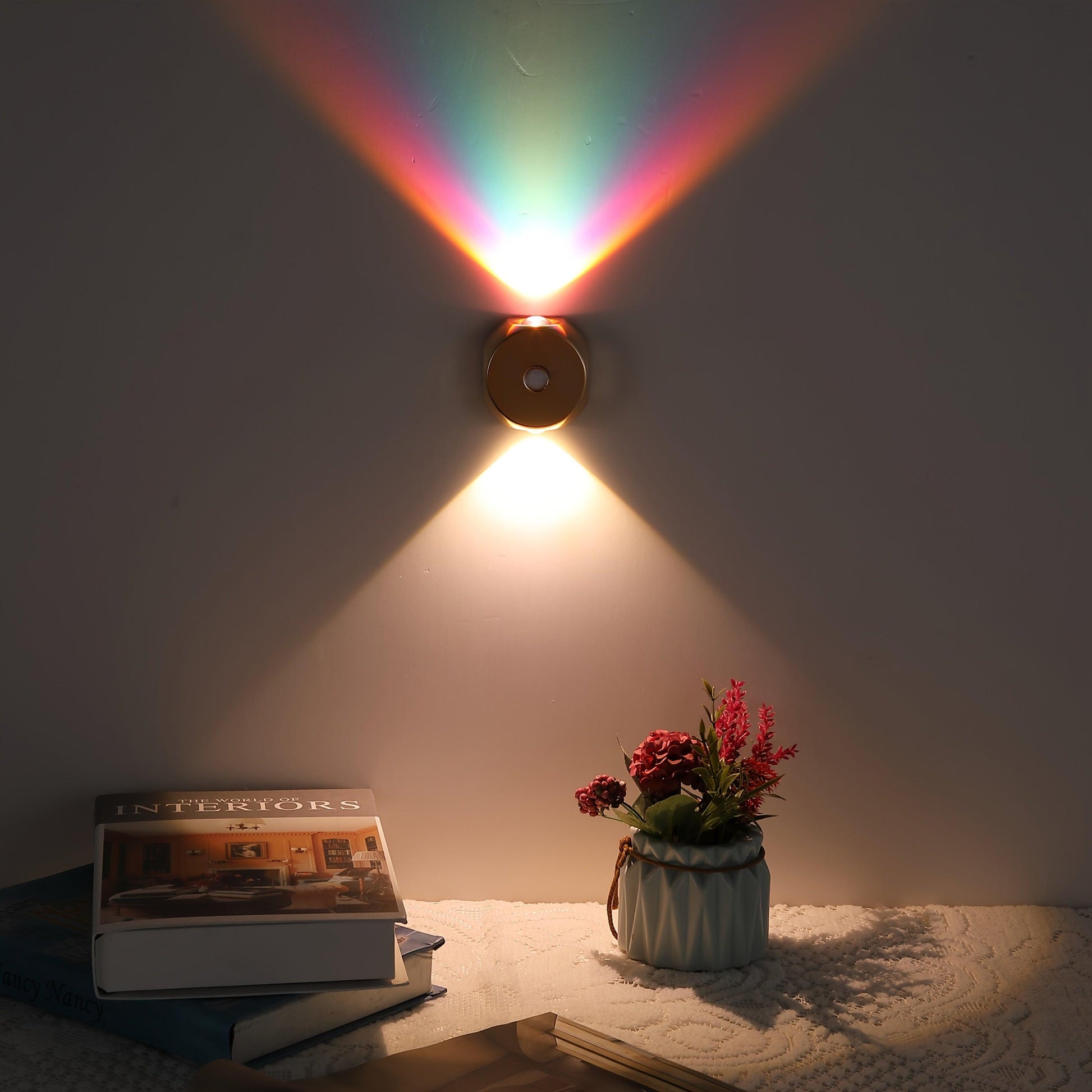 1pc Motion Sensor Light with USB Charging, Two-Way Switch, Adjustable Brightness & Color, Battery-Powered (), Freestanding Wall-Mounted Design for Entryway - Buy online at  Vibe In Cart.