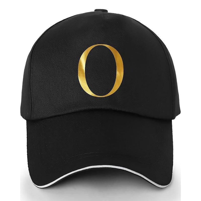 Unisex Polyester Baseball Cap | Adjustable Fit | Lightweight, Breathable & Quick-Dry | Golden Letter Print Embroidery 'M' or 'A' | Ideal for Outdoor Sports and Travel | Stylish Hip-Hop Dad Hat, Casual Wear Hat | Hiphop Style - Buy online at  Vibe In Cart.