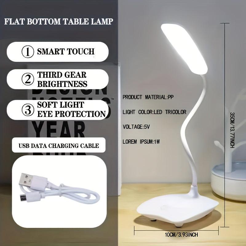 1pc Of LED Desk Lamp, LED Desktop Lamp, Eye protection Book Desk Lamp, USB Charging Dormitory Bedroom Bedside Lamp, Study Desk Touch Dimming Desk Lamp, Reading Lamp (Colors: Pink, White, Blue). Christmas Gift - Buy online at  Vibe In Cart.