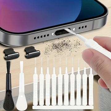 Ultra-thin Multi-purpose Dusting and Cleaning Tool Kit with Multiple Uses, Suitable for Charger Ports, Speakers, Phones, and Showerheads - a Safe Lint/debris Removal Brush Set for Electronics and Household Items. Suitable for - Buy online at  Vibe In Cart.