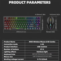 Unleash Wireless Freedom: 10m 2.4G Stable Connection for Ultimate Flexibility.Double The Power: 2000mAh Keyboard & 500mAh Mouse with Fast Type-C Charging.Dynamic RGB Immersion: Breathing Modes & Stunning Rainbow Effects.Compa - Buy online at  Vibe In Cart.