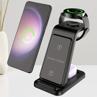 3in 1 Wireless Charger for Samsung, Fast Wireless Charging Station Stand Dock for Galaxy Ultra/S24/S24+/S23/S23+/S22/S21/S20/S20+/S10/S9/S9 Plus/S8/Note 20/10/9/8, for Galaxy Watch 7/6/6 Classic/5/5 Pro/4/3/2/Active, for Gala - Buy online at  Vibe In Cart.