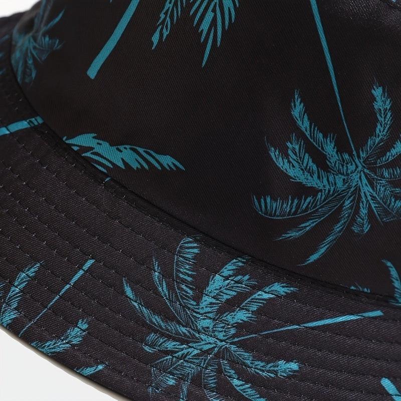 1pc Unisex Coconut Tree Print Bucket Hat - Bohemian Tropical Vacation Style, Breathable & Durable for Outdoor Beach, Casual Wear, Men & Women, Lightweight Headgear, Summer Accessory, Boho Chic, Comfortable Fit, Boho Fashion - Buy online at  Vibe In Cart.