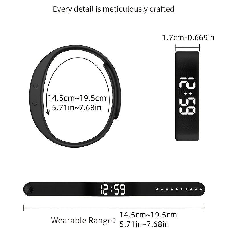 2025 New Multifunctional Simple Fashion Unisex Electronic Watch with Alarm Clock, Pedometer, Timer, Luminous, Senseless Wear Fashion Sports Multifunctional Wristwatch Holiday Gift, Suitable for Any Scene - Send a Hand Rope A - Buy online at  Vibe In Cart.