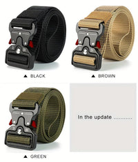 Unisex Tactical Belt with Adjustable Plastic Safety Buckle - Durable Black Outdoor Waistband for Men & Women, Stretchable Design for Hiking, Camping, and Casual Wear, Hiking Gear, Camping Accessory, Sleek Waistband, Secure Fi - Buy online at  Vibe In Cart.