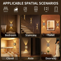 1pc Motion Sensor Light with USB Charging, Two-Way Switch, Adjustable Brightness & Color, Battery-Powered (), Freestanding Wall-Mounted Design for Entryway - Buy online at  Vibe In Cart.