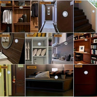 Motion Sensor Puck Lights Available in Sets of 3, 6, 9, Or 12, These Battery-Operated LED Night Lights Are Perfect for Illuminating Stairs, Closets, And Under Cabinets. They Can Be Easily Stuck Anywhere in Your Home, Kitchen, - Buy online at  Vibe In Cart.