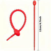 100/150 Pack Silicone Cable Organizers, Reusable Twisted Cord Ties, Multifunctional Zipper Storage Bags for Headphone, Charging Cables, Cord Management Clips - No Battery Required - Buy online at  Vibe In Cart.