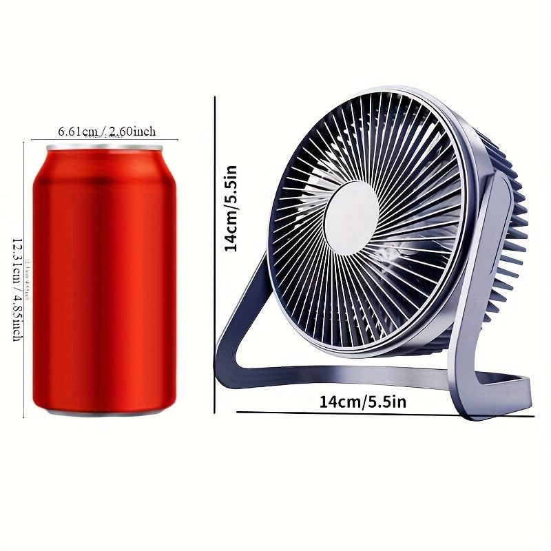 5-inch USB desktop fan, portable mini plug-in home gift small fan, very suitable for bedroom, office, kitchen, camping, etc - Buy online at  Vibe In Cart.
