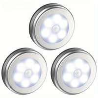 Motion Sensor Puck Lights Available in Sets of 3, 6, 9, Or 12, These Battery-Operated LED Night Lights Are Perfect for Illuminating Stairs, Closets, And Under Cabinets. They Can Be Easily Stuck Anywhere in Your Home, Kitchen, - Buy online at  Vibe In Cart.