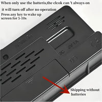 [Dual Alarm Clock] 1PCS Fashionable Large Digital Dual Alarm Clock with Mirror, Weekday Display, Snooze Function, Minimalist Design, USB-Powered Desk Clock for Living Room, Bedroom, Study, Office, Home Decor Art Piece - Buy online at  Vibe In Cart.