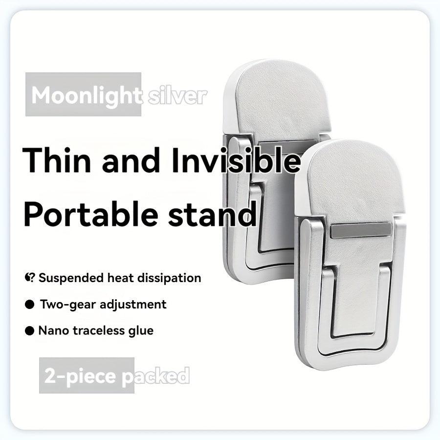 Adjustable Laptop Stand with Heat Sink Cooling System & Base - Portable Height Desk Elevator, Invisible Storage Compatible for Office, Bedside, Travel - Space-Saving Computer Stand for warming issues & Posture - Buy online at  Vibe In Cart.