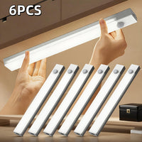 6 Motion Sensor Lights, Size 3.94 Inches/7.87 Inches/11.81 Inches, Intelligent Motion Sensor Cabinet Lights, LED Indoor Lighting with USB Rechargeable Magnetic Night Lights, Detachable Cabinet Lights, Suitable for Offices, Be - Buy online at  Vibe In Cart.