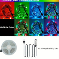 [1 Set RGB LED Strip] 1 Set 3.28-100ft/1-30m RGB 2835 LED Flexible Strand Diode Strip Light with 5V USB | for TV Backlight Room Decoration | Without Battery - Buy online at  Vibe In Cart.