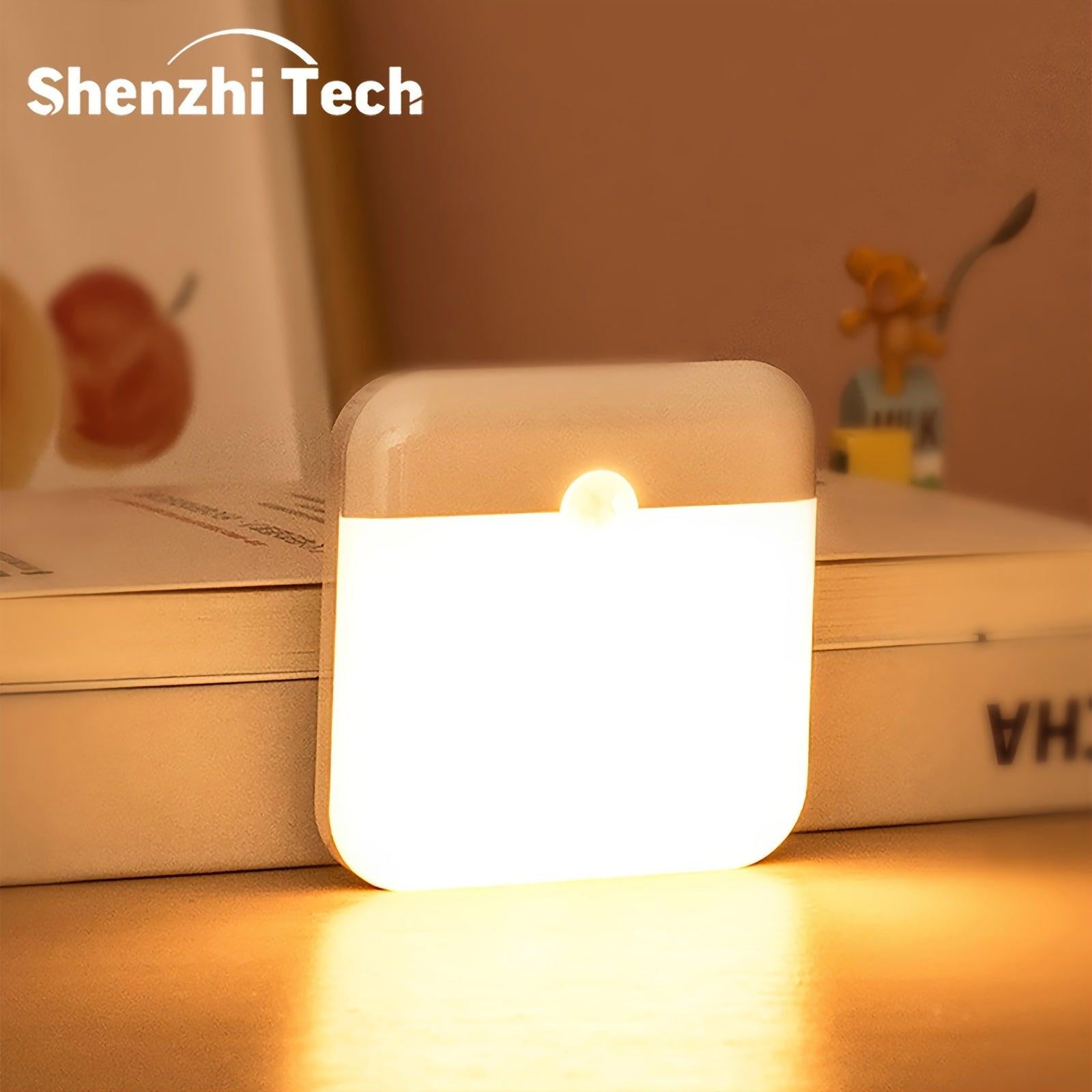 Shenzhi Tech LED Night Lamp, Motion Detection Light with USB C Rechargeable Feature, Cordless LED Wall Light for Stairs, Closet, Kitchen, Bedroom, And Garage - Buy online at  Vibe In Cart.
