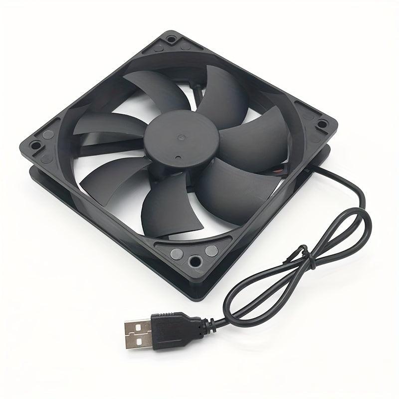 [USB Cooling Case] 12cm 8cm Silent Heatsink USB Case | 5V Computer Ventilation, Router & Set-Top Box Cooling - Buy online at  Vibe In Cart.