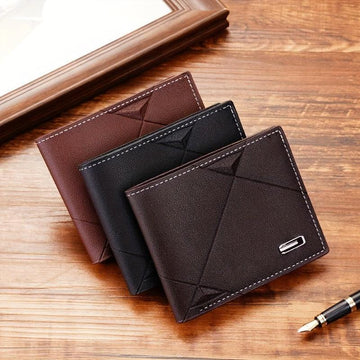 Men's Short Wallet, Multi-card Card Holder, Bifold Wallet Money Clip Coin Purse, Gift For Men - Buy online at  Vibe In Cart.