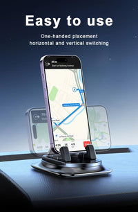 360° Rotatable Car Phone Holder, ABS Material with Silicone Non-Slip Pad, Suitable for Dashboard, Ideal for Cars, Office and Home Use - Buy online at  Vibe In Cart.