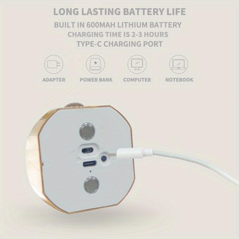 1pc Motion Sensor Light with USB Charging and Adjustable Brightness and Color