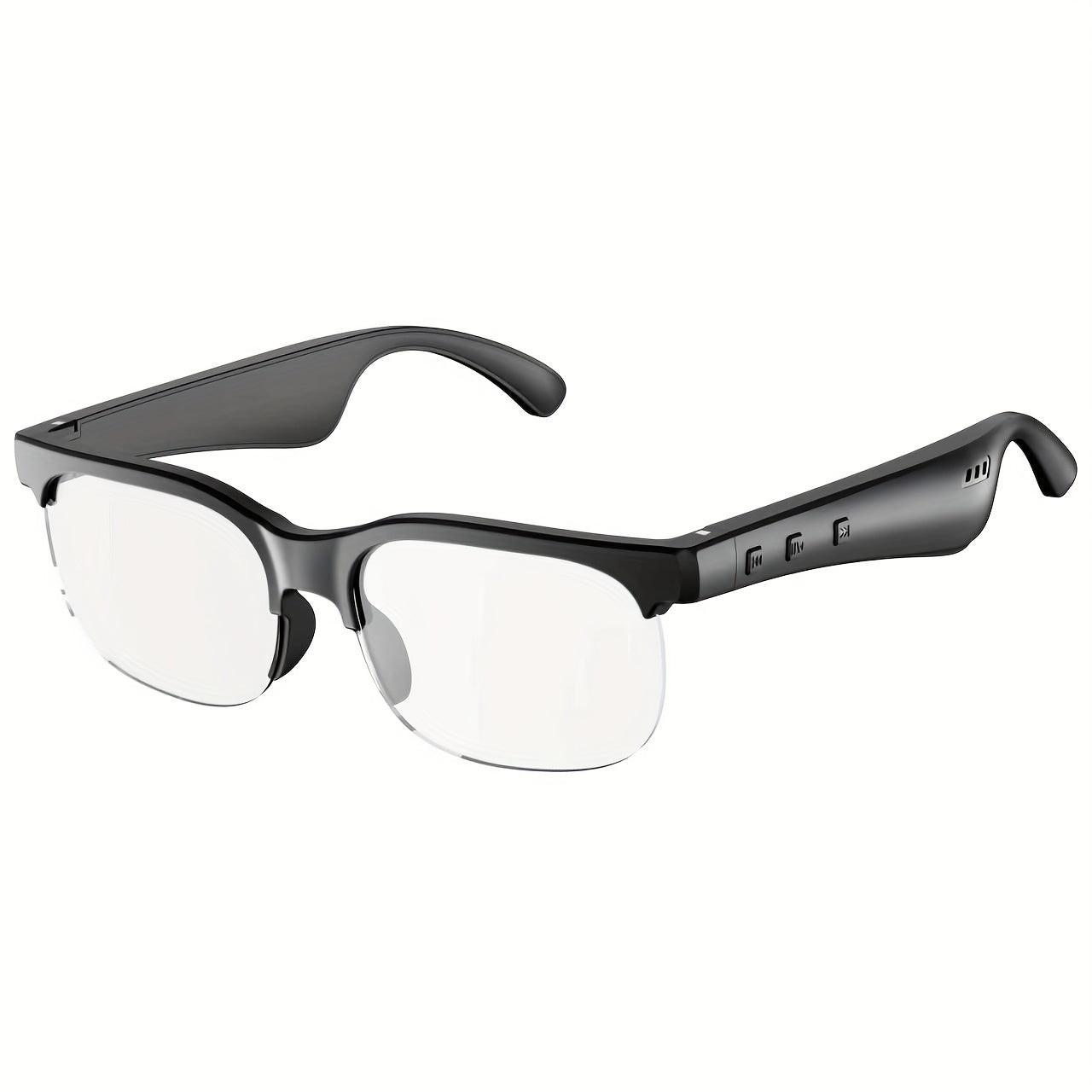 Wireless Smart Glasses with Anti-Glare and Stereo Earphones