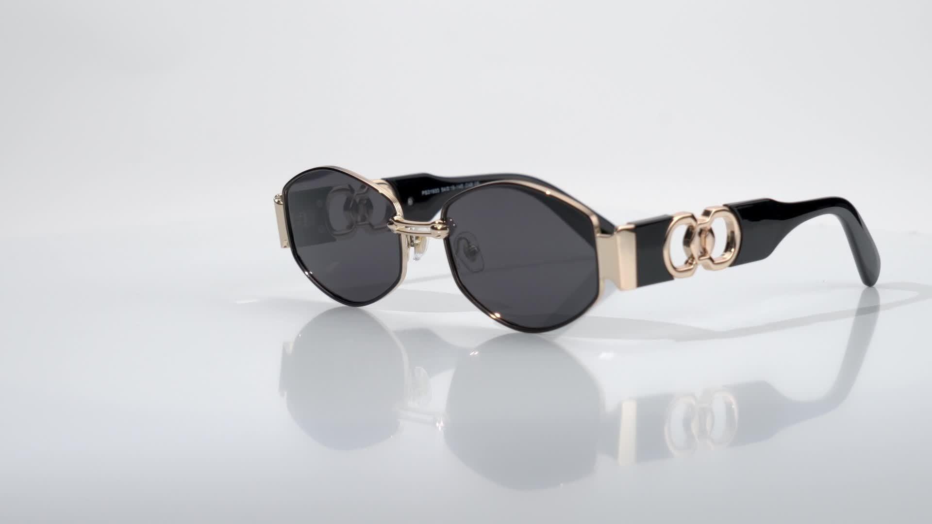 Vintage Oval Narrow Frame Sunglasses for Women and Men, Hexagonal Golden Metal Sunglasses with UV Protection - Buy online at  Vibe In Cart.