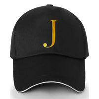 Unisex Polyester Baseball Cap | Adjustable Fit | Lightweight, Breathable & Quick-Dry | Golden Letter Print Embroidery 'M' or 'A' | Ideal for Outdoor Sports and Travel | Stylish Hip-Hop Dad Hat, Casual Wear Hat | Hiphop Style - Buy online at  Vibe In Cart.