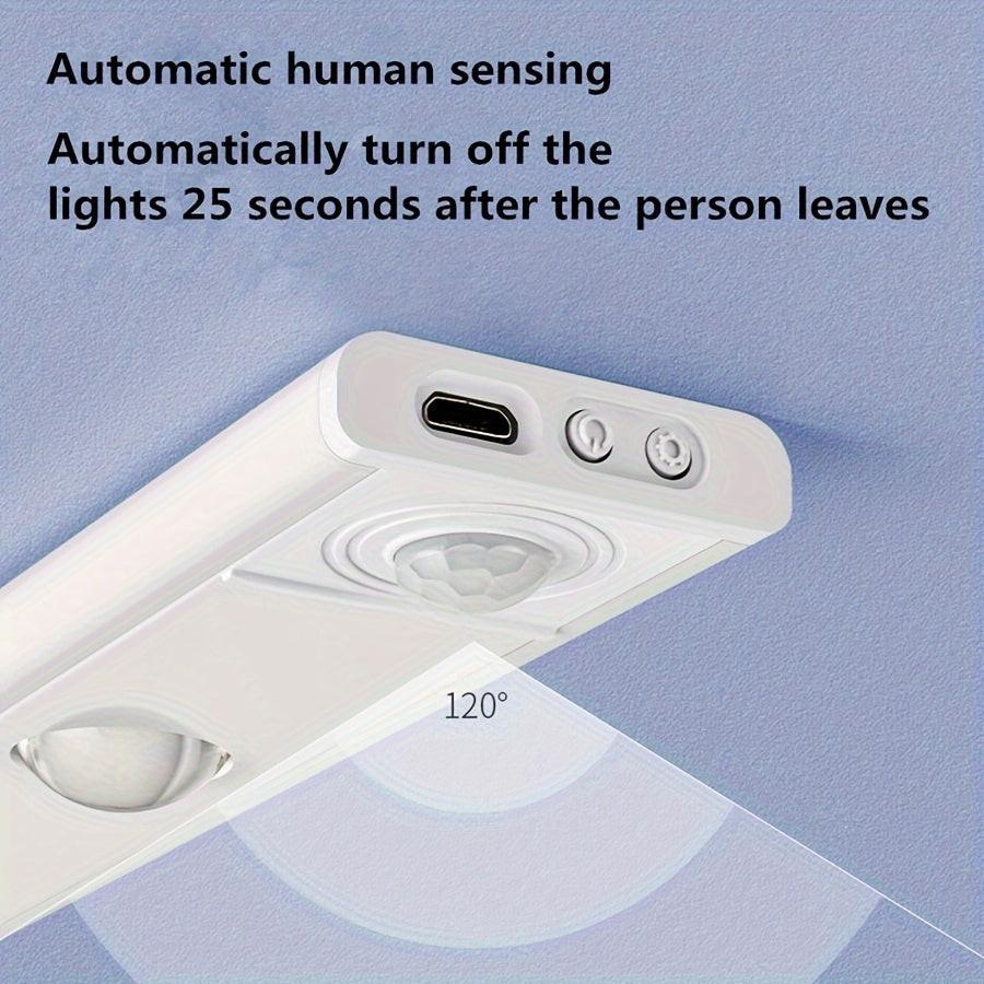 Human Body Sensing Light, Motion Sensor Light, Strip Light, Night Light, USB Rechargeable, Dimmable, Three-Color LED Light, Magnetic, Wireless, Suitable for Kitchen, Wardrobe, Cabinet, Shoe Cabinet, Bedroom, And Cat Eye Small - Buy online at  Vibe In Cart.