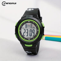 Kids Fashionable Sports Watch | 30m Water Resistance, Glow-in-the-Dark, Digital Display, Rubber Strap, Plastic Case, Button Battery, White Dial - Ideal for Boys and Girls, Perfect for School Supplies - Buy online at  Vibe In Cart.