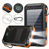 Portable Solar Power Bank 39800 mAh Dual USB Ports