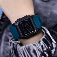Stylish Square Large Screen Sports Electronic Watch, Night Light Wrist Watch, Suitable For Boys And Girls, Birthday Gift - Buy online at  Vibe In Cart.