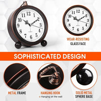 1pc 5-inch Clear Digital Alarm Clock | Retro and Simple Design, Silent Timekeeping, Wall-Mounted with Top Hook, AA Battery Powered, Ideal for Bedside, Students, Elderly, Living Room, Bedroom, Bedside Table, Home Decoration, B - Buy online at  Vibe In Cart.