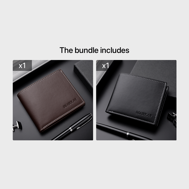 Fashion Men'S Soft Faux Leather Wallet Casual Short Youth Purse Christmas Gift - Buy online at  Vibe In Cart.