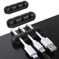 3pcs Self-Adhesive Cable Holder Clips - Black Plastic Cord Organizer for Desktop, USB Charging Cables, Power Cords, and More - Perfect for Home or Office Use, Cord Holder - Buy online at  Vibe In Cart.