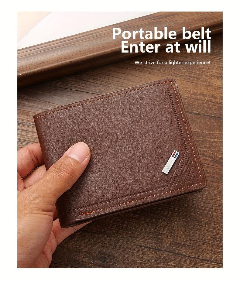 Large Capacity Multi-Card Horizontal Business Wallet for Men - Soft, Spacious, and Stylish Design - Ideal for Daily Use and Travel - Buy online at  Vibe In Cart.