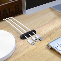 3pcs Self-Adhesive Cable Holder Clips - Black Plastic Cord Organizer for Desktop, USB Charging Cables, Power Cords, and More - Perfect for Home or Office Use, Cord Holder - Buy online at  Vibe In Cart.
