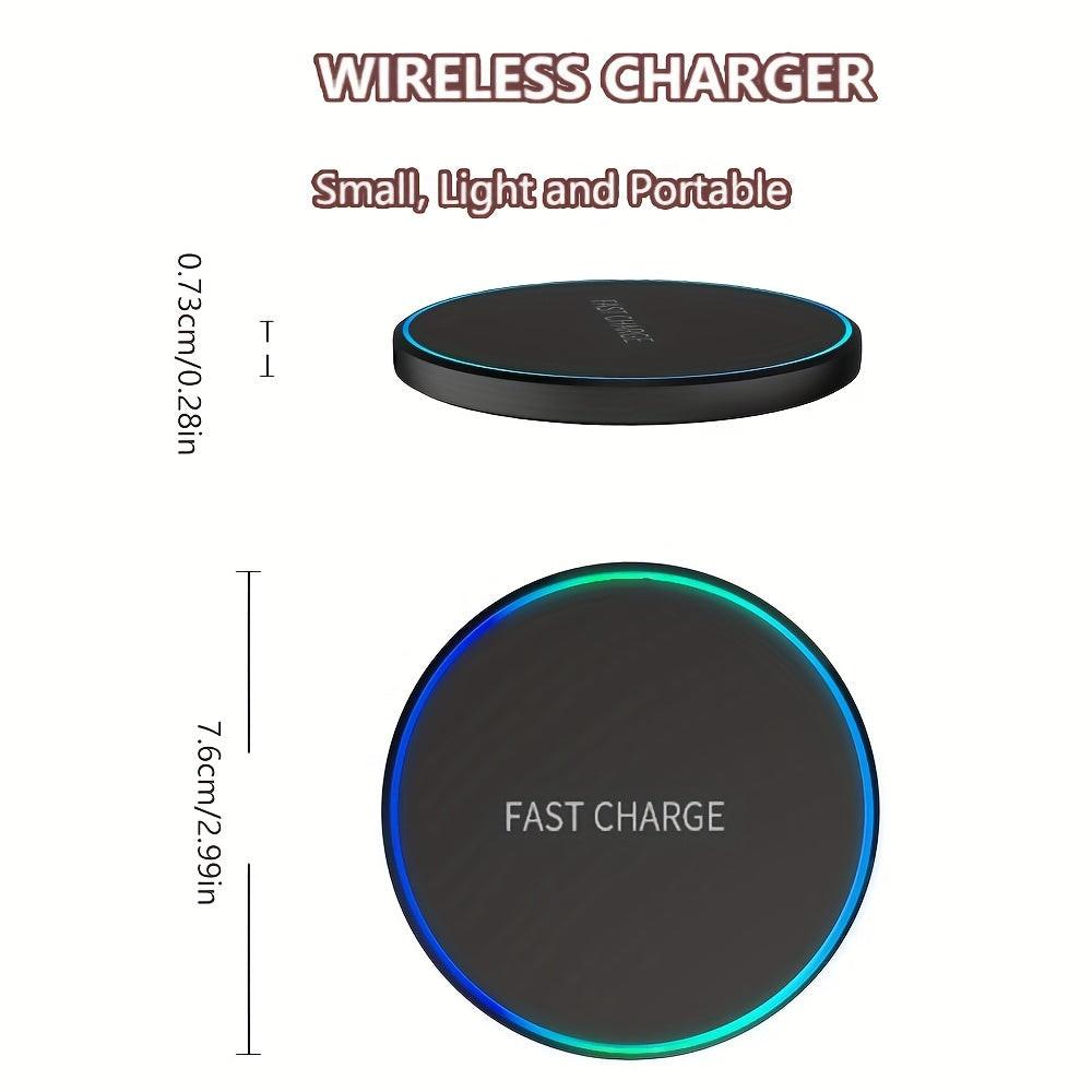 15W Wireless Fast Charger, Wireless Charging Station, Wireless Charging Pad, Induction Charger, Comes with aperture effect, for iPhone 12 13 14 15 16 Series, Compact and convenient to carry, Holiday Gifts, Black & White, Trav - Buy online at  Vibe In Cart.