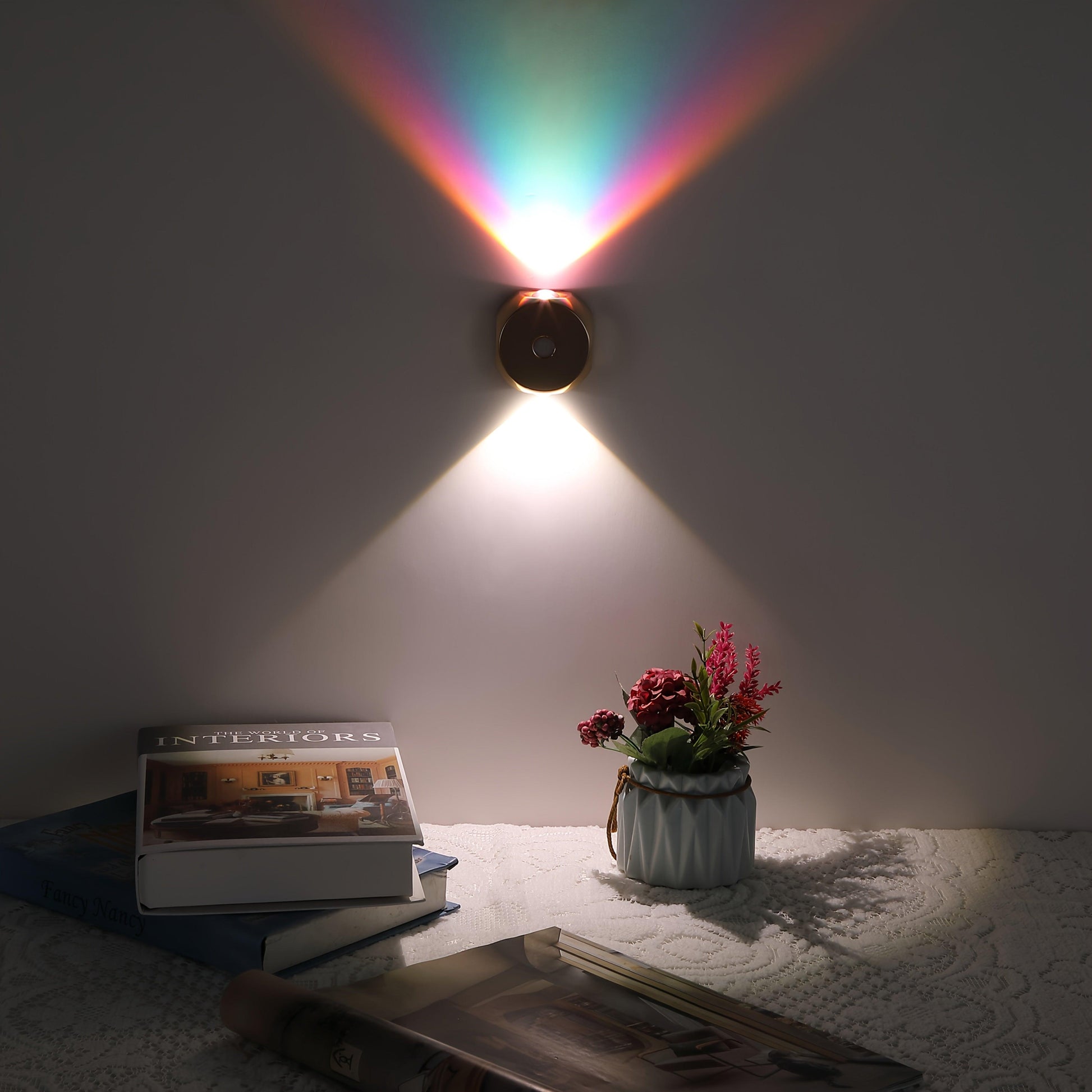 1pc Motion Sensor Light with USB Charging, Two-Way Switch, Adjustable Brightness & Color, Battery-Powered (), Freestanding Wall-Mounted Design for Entryway - Buy online at  Vibe In Cart.