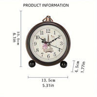 1pc 5-inch Clear Digital Alarm Clock | Retro and Simple Design, Silent Timekeeping, Wall-Mounted with Top Hook, AA Battery Powered, Ideal for Bedside, Students, Elderly, Living Room, Bedroom, Bedside Table, Home Decoration, B - Buy online at  Vibe In Cart.