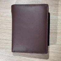[Genuine Leather Card Holder] Genuine Leather Vintage Thin Vertical Short ID Credit Card Holder Wallet | 1pc for Men & Women, Solid Color, Lining, Non-Braided - Ideal for Thanksgiving, Father's Day, Christmas, Valentine's Day - Buy online at  Vibe In Cart.