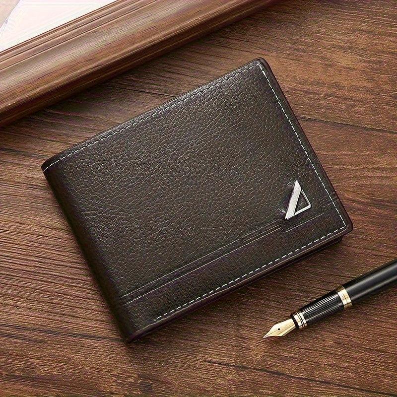 [Christmas Anniversary Birthday] Men's PU Leather Wallet - Large Capacity, Multiple Card Slots | Fits ID Cards, Credit Cards & Cash – Perfect Gift for Christmas, Anniversary, Birthday Valentine’s, Men’s Bifold Billfold - Buy online at  Vibe In Cart.