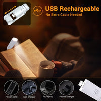 New USB Rechargeable Foldable Reading Lamp, Eye-Friendly Small Night Light for Reading, Suitable for Nighttime Use, with 3 Light Colors And 3 Adjustable Brightness Levels, White Casing, Book Clip, Portable And Easy to Store. - Buy online at  Vibe In Cart.