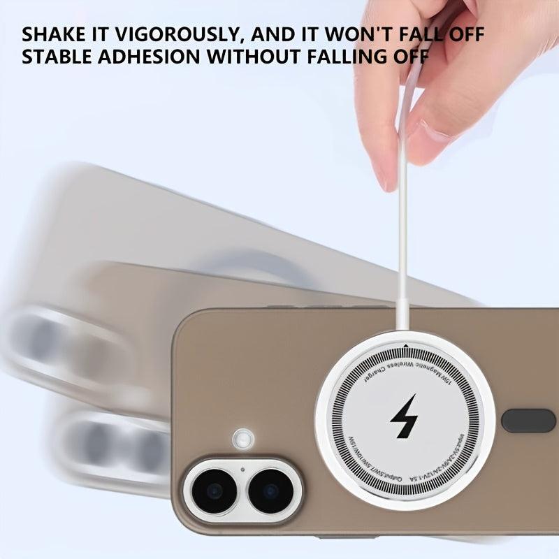 A Fast-charging Magnetic Wireless Charger 15W Charging Pad, Compatible with iPhone 16/15/14/13/12/11, Pro Max/Mini, 5W Samsung S24/S23/S23 Ultra/S22/S22+/S22 U, with Dual Input USB-C/A Ports, Compatible, with Smart Overcharge - Buy online at  Vibe In Cart.