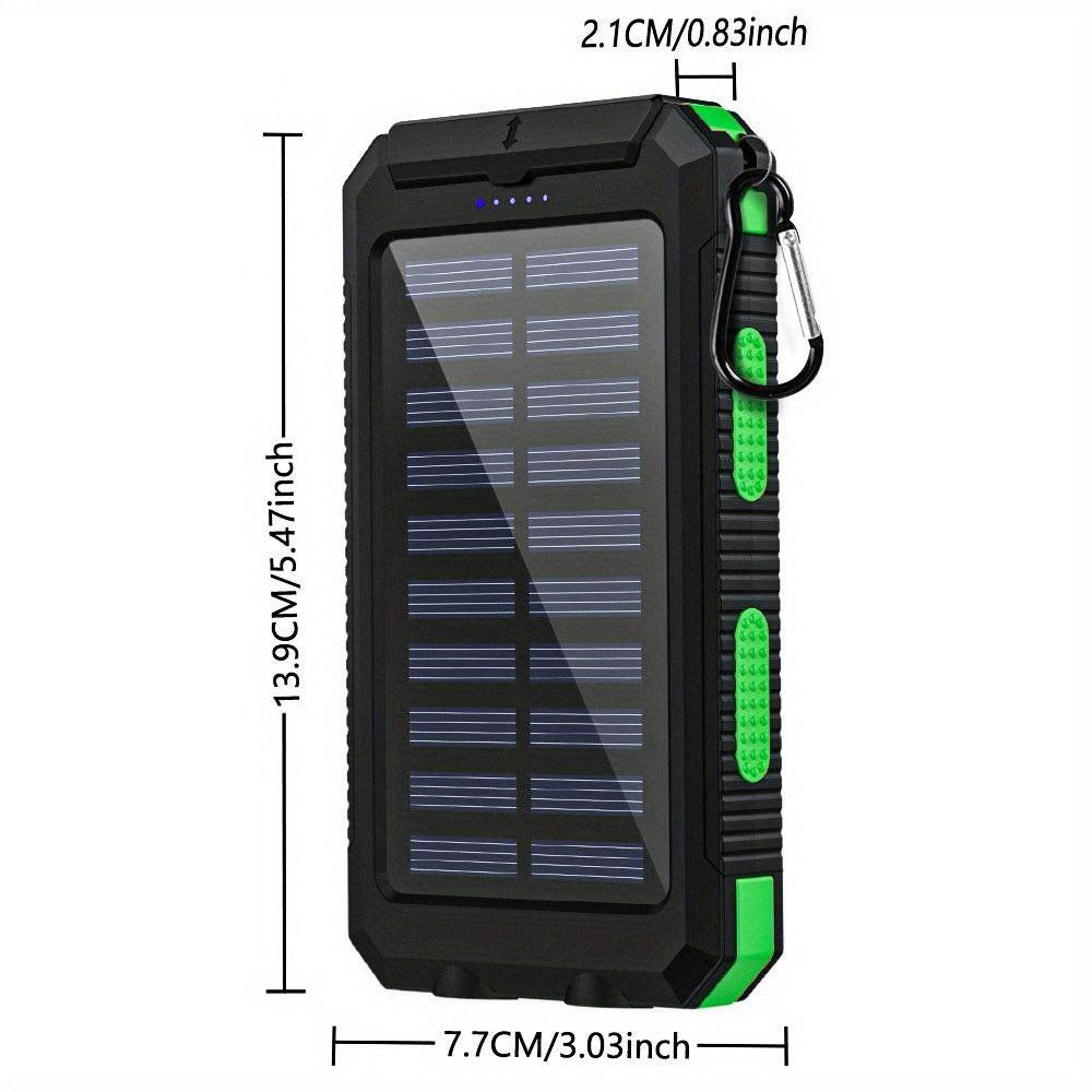 Solar Charger-40000mAh Solar Charger Power Bank -Portable Solar Phone Battery Panel Charger, QC3.0 Dual USB Port Battery Pack Charger Portable For All Cell Phones & Electronic Devices- Long Lasting, Travel Camping, LED Flashl - Buy online at  Vibe In Cart.