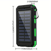 Solar Charger-40000mAh Solar Charger Power Bank -Portable Solar Phone Battery Panel Charger, QC3.0 Dual USB Port Battery Pack Charger Portable For All Cell Phones & Electronic Devices- Long Lasting, Travel Camping, LED Flashl - Buy online at  Vibe In Cart.